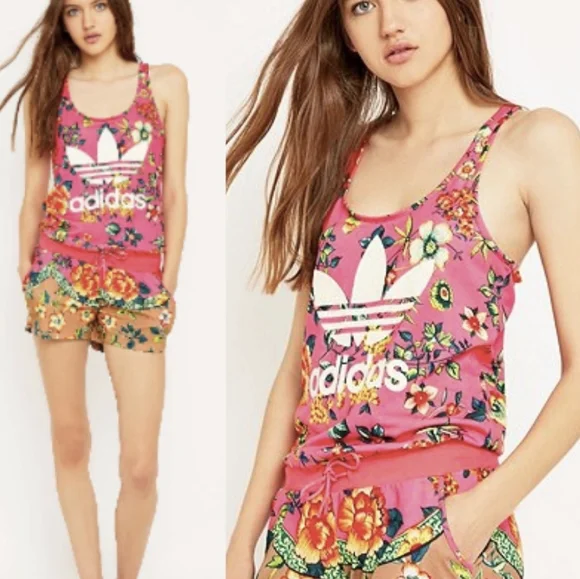 FARM Rio Floral Jumpsuit in Pink and Tan - Picture 2 of 2